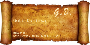 Guti Darinka névjegykártya